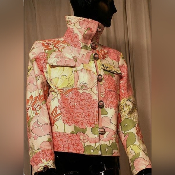 Burberry Jackets & Blazers - BURBERRY Floral Women's Moto Jacket